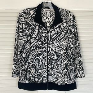 Chico’s zip front poly/spandex shirt/jacket - Size 0